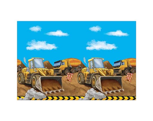 CONSTRUCTION PLASTIC TABLECOVER