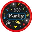 8PK 23cm GAMING PARTY PAPER PLATES