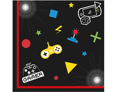 20PK GAMING PARTY NAPKINS