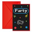 6PK GAMING PARTY INVITATIONS