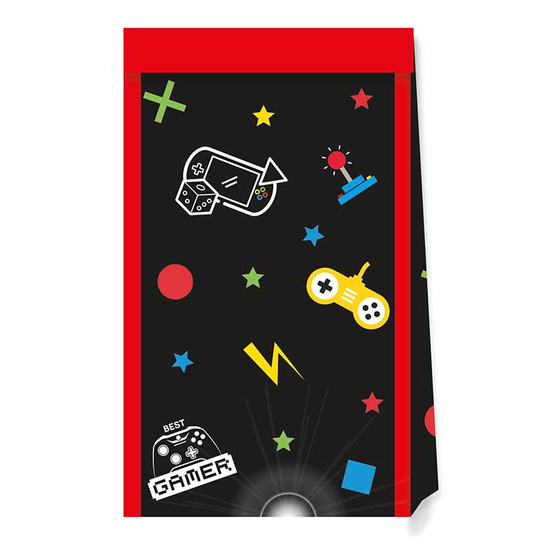 4PK GAMING PARTY PAPER PARTY BAGS