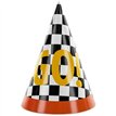 6PK 16cm "GO" PARTY HATS
