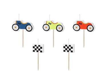 RACING CARS BIRTHDAY CANDLES