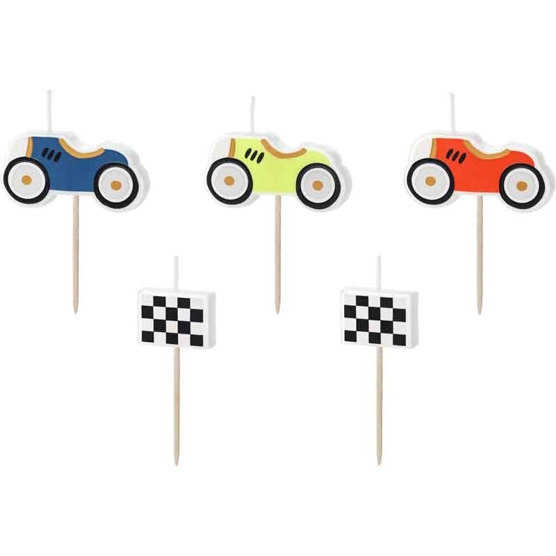 RACING CARS BIRTHDAY CANDLES