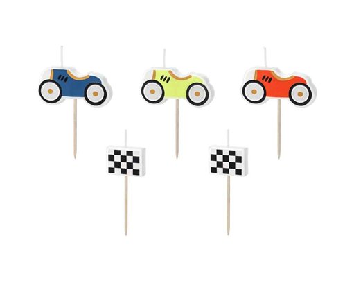 RACING CARS BIRTHDAY CANDLES