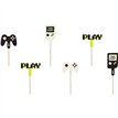 6PK GAMER CUPCAKE TOPPERS