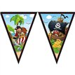 ISLAND PIRATES PAPER TRIANGLE FLAG BANNER