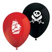 8PK ISLAND PIRATES LATEX BALLOONS