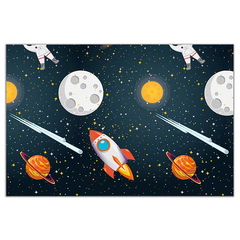 ROCKET SPACE PLASTIC TABLECOVER