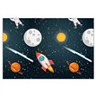 ROCKET SPACE PLASTIC TABLECOVER