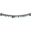 ROCKET SPACE "HAPPY BIRTHDAY" PAPER BANNER