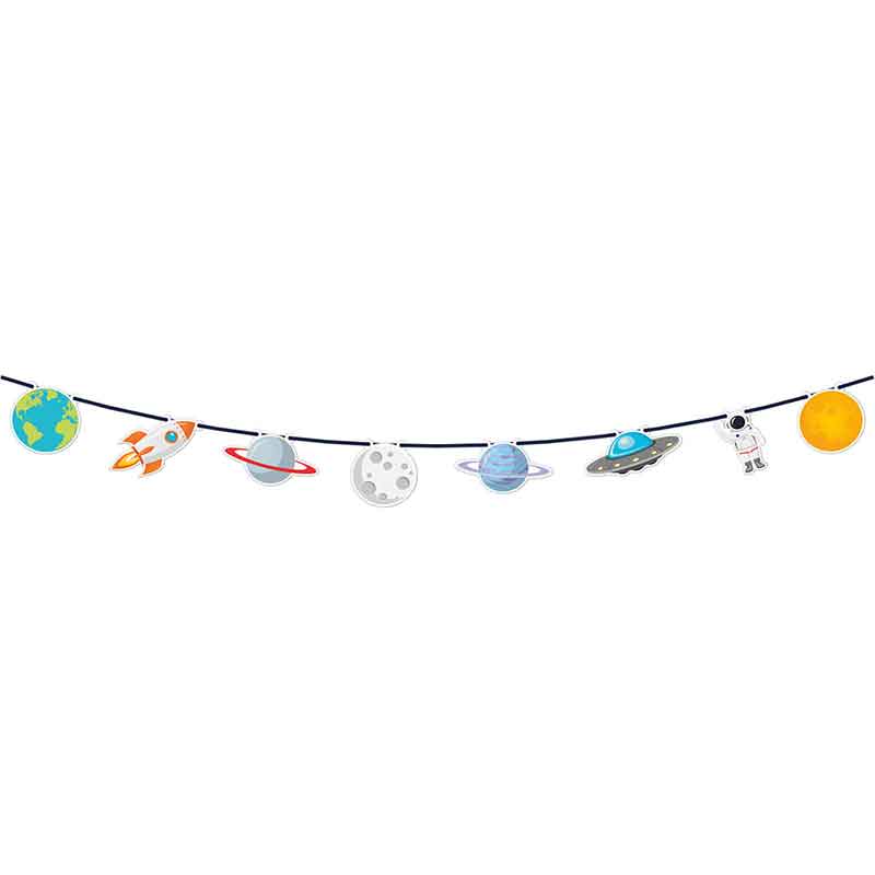 ROCKET SPACE PAPER BANNER