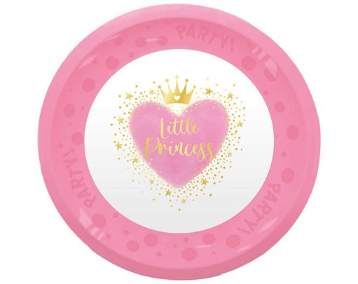 21cm MY LITTLE PRINCESS PARTY REUSABLE PLATE
