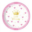 8PK 20cm MY LITTLE PRINCESS PAPER PLATES