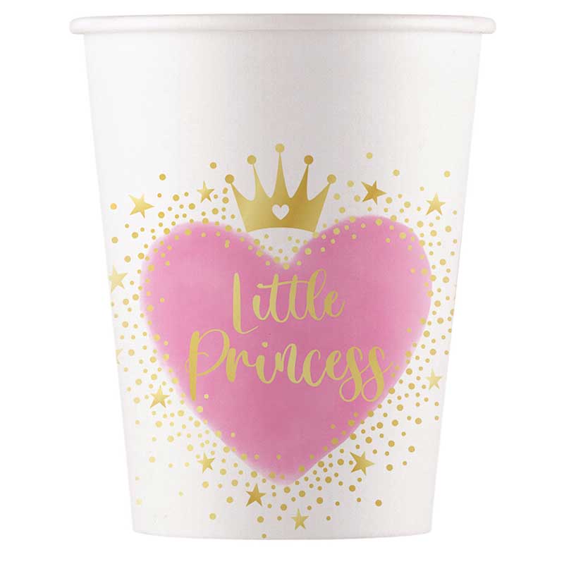 8PK 200ml MY LITTLE PRINCESS PAPER CUPS