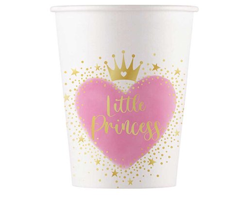 8PK 200ml MY LITTLE PRINCESS PAPER CUPS