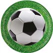 8PK 23cm FOOTBALL PARTY PAPER PLATES