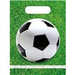 6PK FOOTBALL PARTY PLASTIC PARTY BAGS