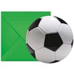 6PK FOOTBALL PARTY INVITATIONS & ENVELOPES