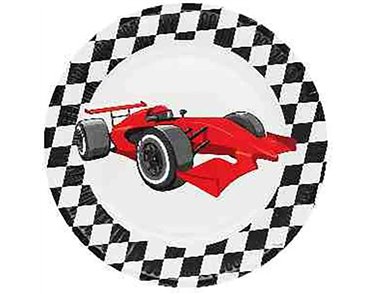 8PK SPEED RACING PAPER PLATES