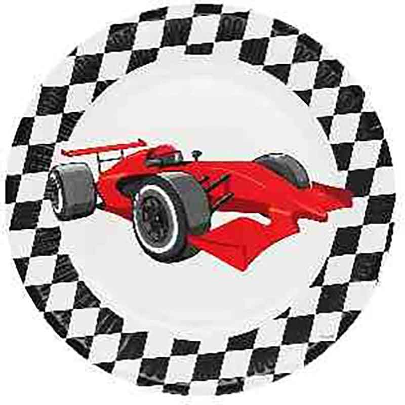 8PK SPEED RACING PAPER PLATES