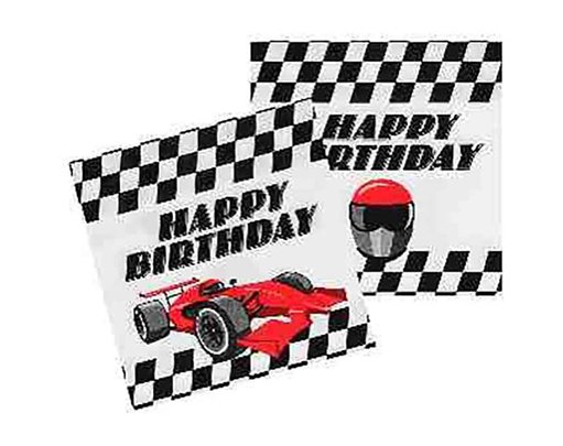 20PK SPEED RACING PAPER NAPKINS
