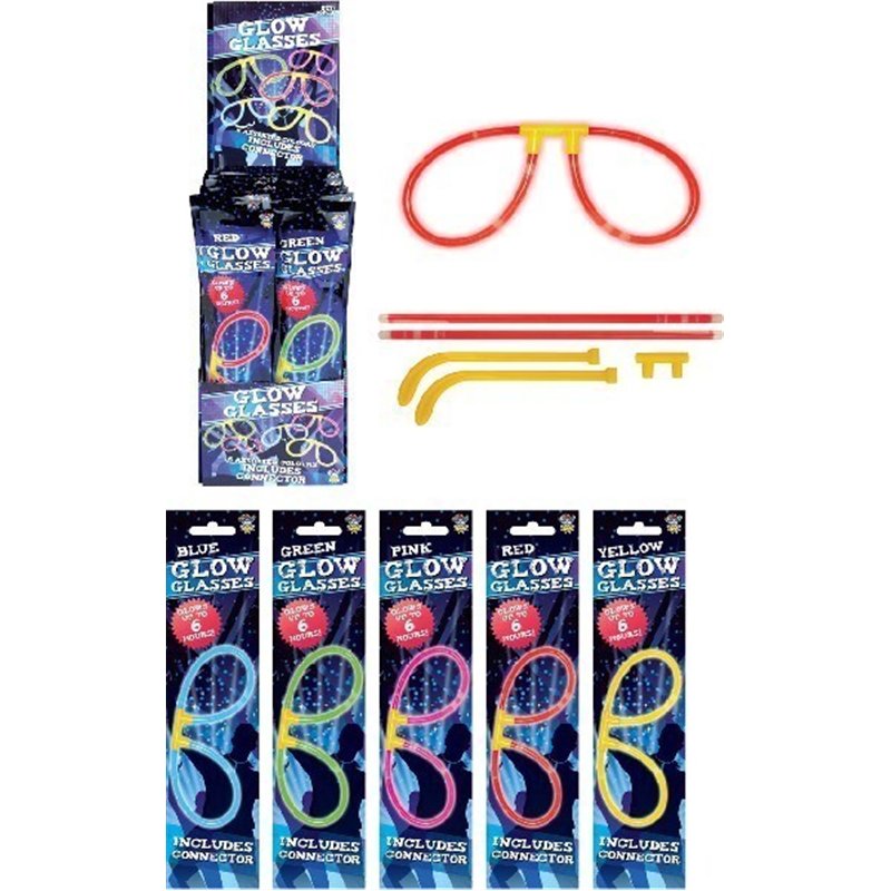 5ASST GLOW GLASSES