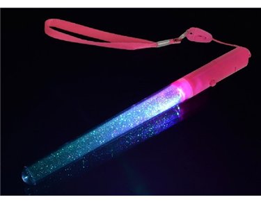 4ASST MINI GLITTER FLASH STICKS  48S