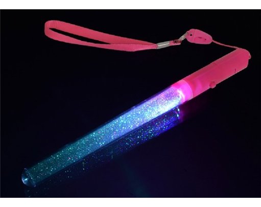 4ASST MINI GLITTER FLASH STICKS  48S