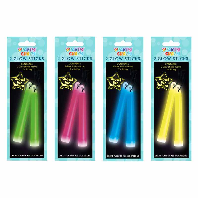 2PK 6in GLOW STICKS