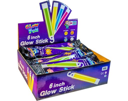 ASST COLOURS GLOW LIGHT STICK 24S
