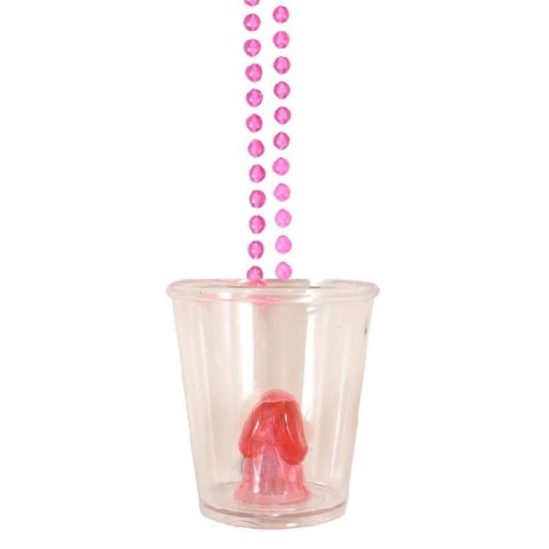 WILLY SHOT GLASS & BEAD NECKLACE