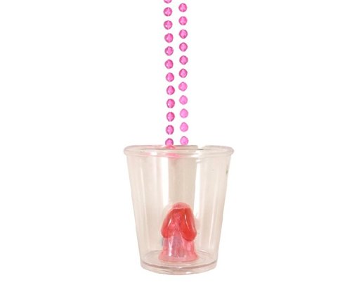 WILLY SHOT GLASS & BEAD NECKLACE