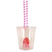 WILLY SHOT GLASS & BEAD NECKLACE