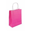 22CM X 19CM PINK PAPER BAG WITH HANDLES