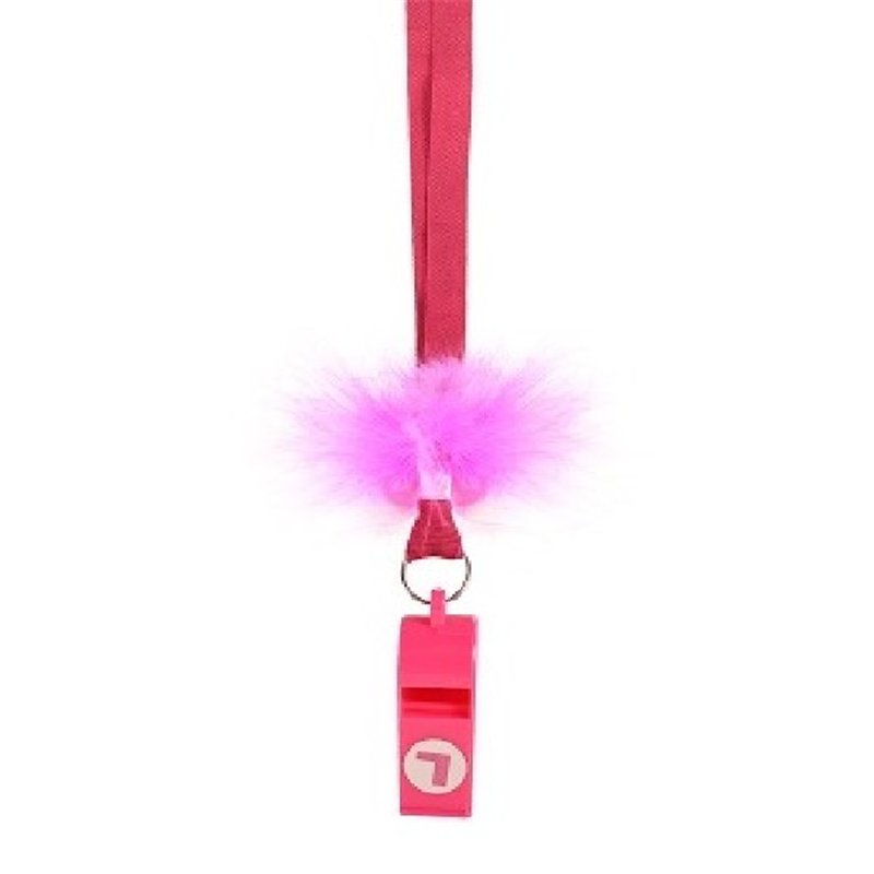 80CM PLASTIC PINK WHISTLE & L PLATE