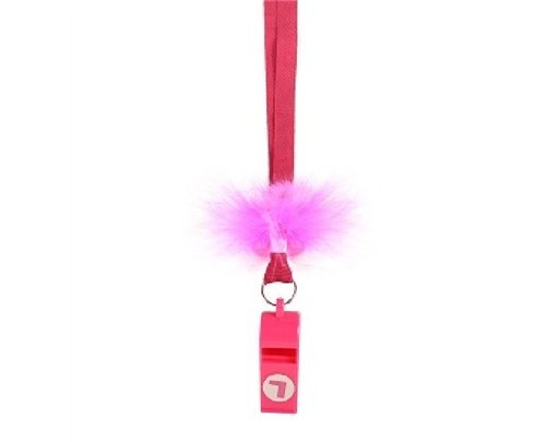 80CM PLASTIC PINK WHISTLE & L PLATE