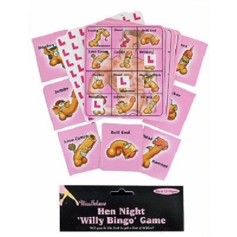 (12) HEN NIGHT WILLY BINGO GAME