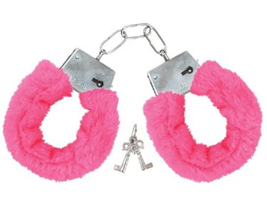 PINK FUR HANDCUFFS