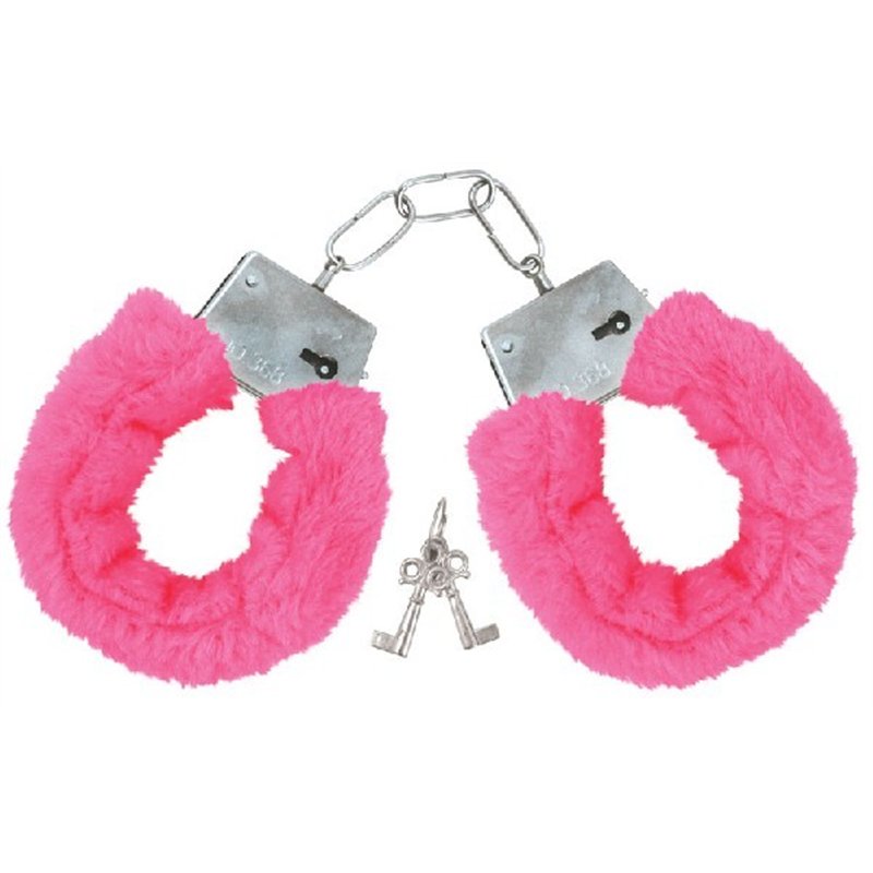 PINK FUR HANDCUFFS