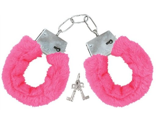 PINK FUR HANDCUFFS