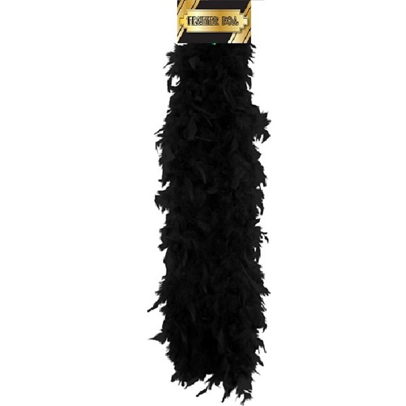 150CM BLACK FEATHER BOA