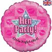 HEN PARTY HOLOGRAPHIC 18IN FOIL BALLOON