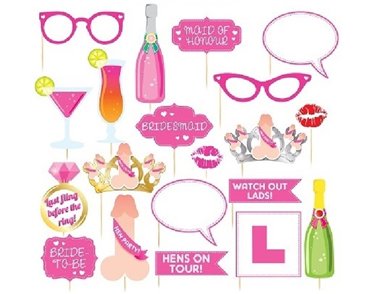 ASST HEN PARTY PHOTO PROPS