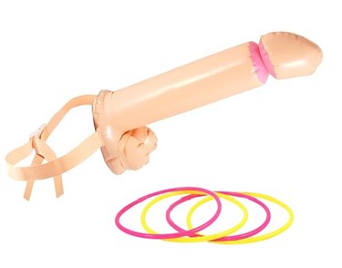 5PC INFLATABLE WILLY HOOPLA GAME