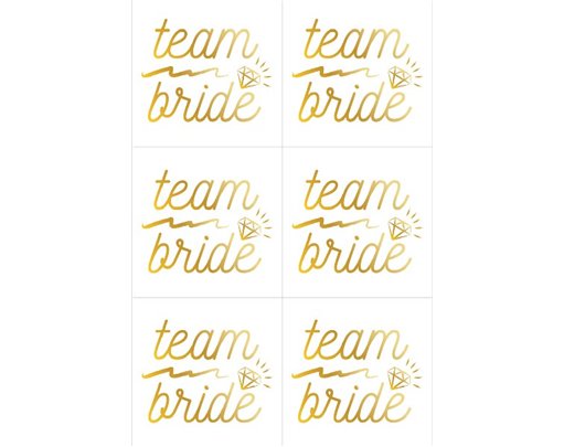 6PC 5X5CM HEN PARTY TATTOOS  100S