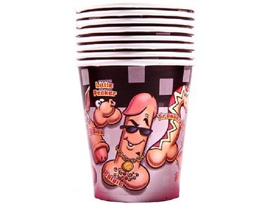 (10) 9OZ WILLY CUPS