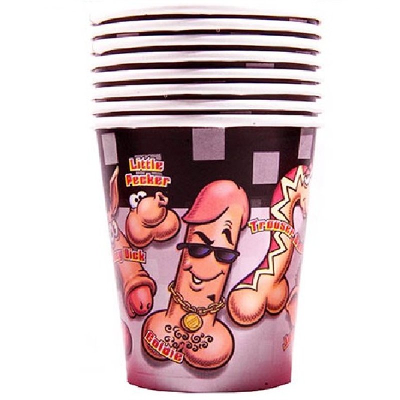 (10) 9OZ WILLY CUPS