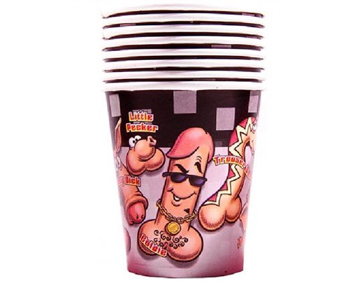 (10) 9OZ WILLY CUPS