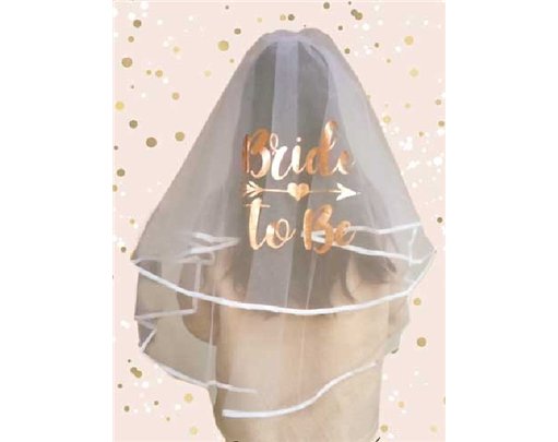 LUXURY BRIDE TO BE PRINTED VEIL